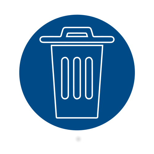 We recycle - BLUE / Orava.eu